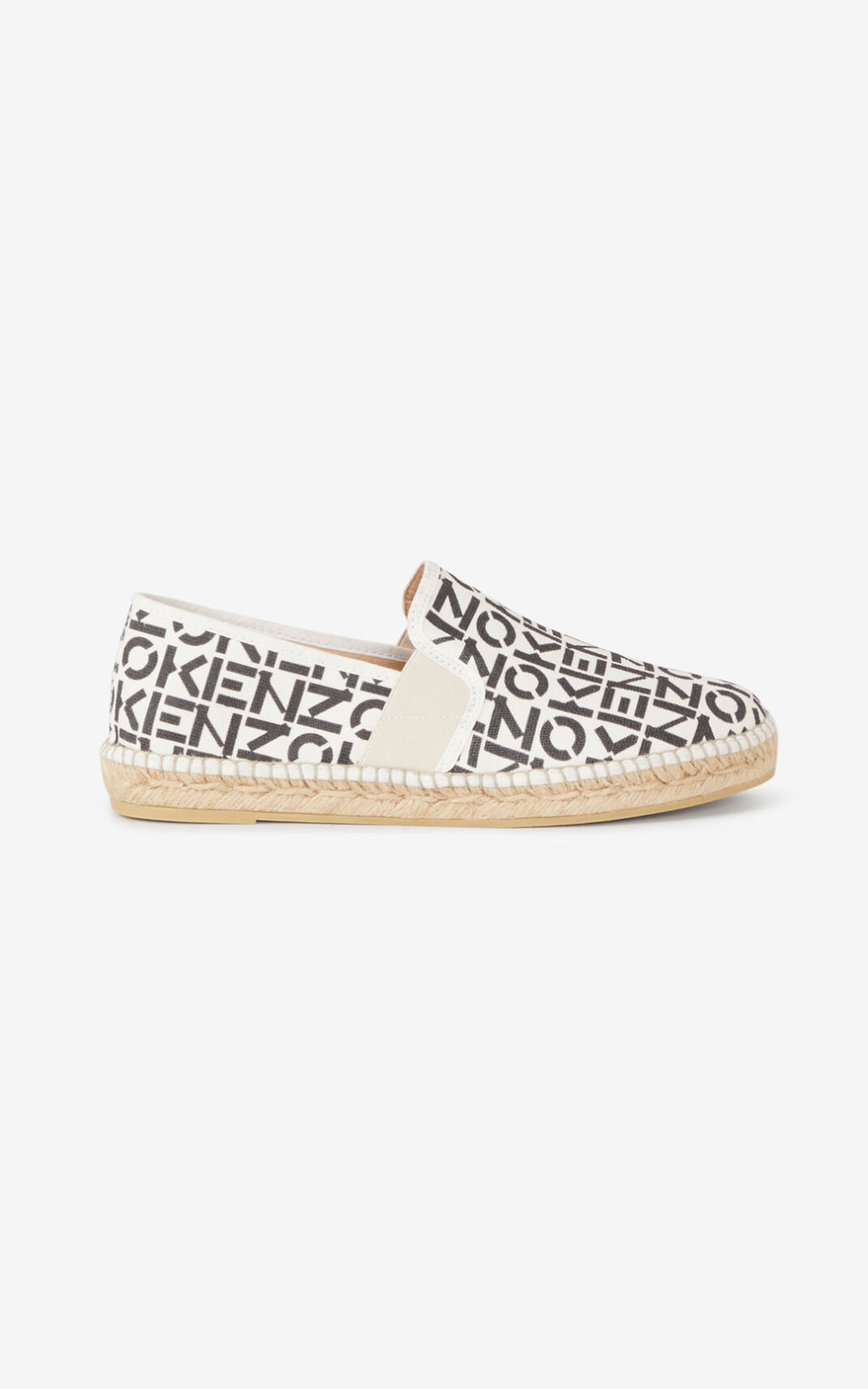 Kenzo Sport elasticated Espadril Erkek Gri | 8423-SHCPW